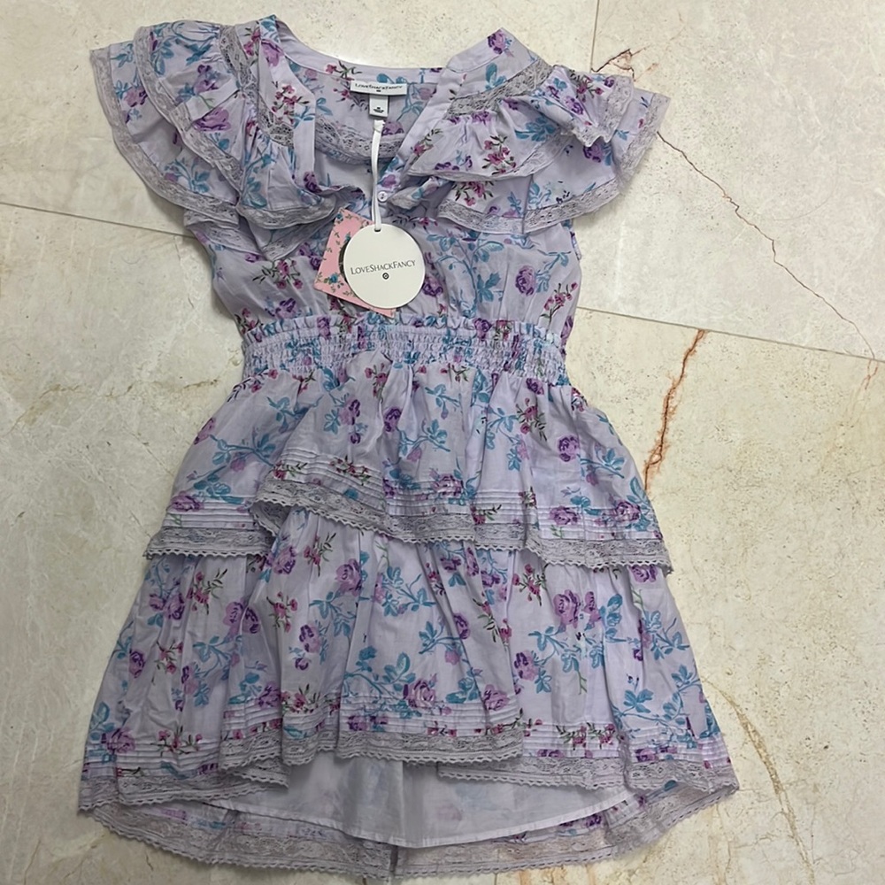 LoveShackFancy x Target purple mini dress NWT